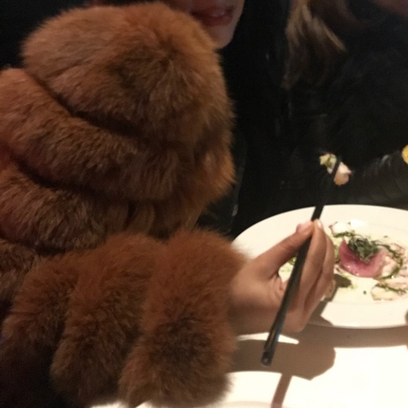 Leather fur jacket/coat - Picture 3 of 7